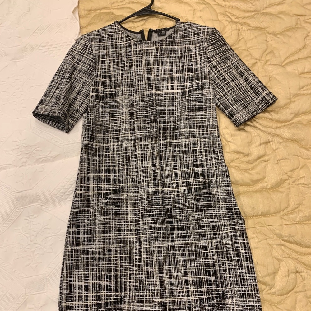 Black and white formal dress